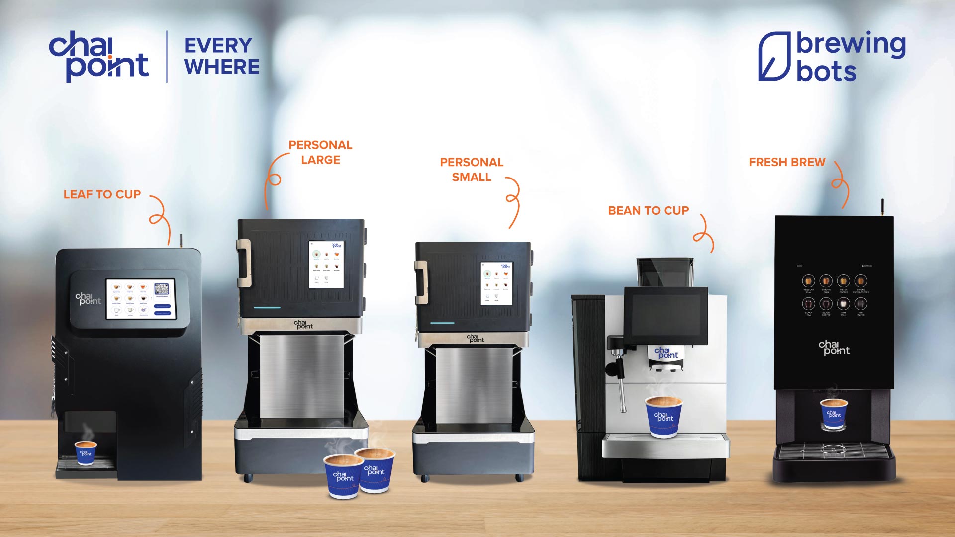 Chai Point Brewing Bots - Complete Range